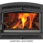 Fireplace Xtrordinair Large Flush Wood Arched NexGen-Hybrid Insert - configuration 2