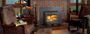 Lopi Evergreen wood-burning fireplace insert